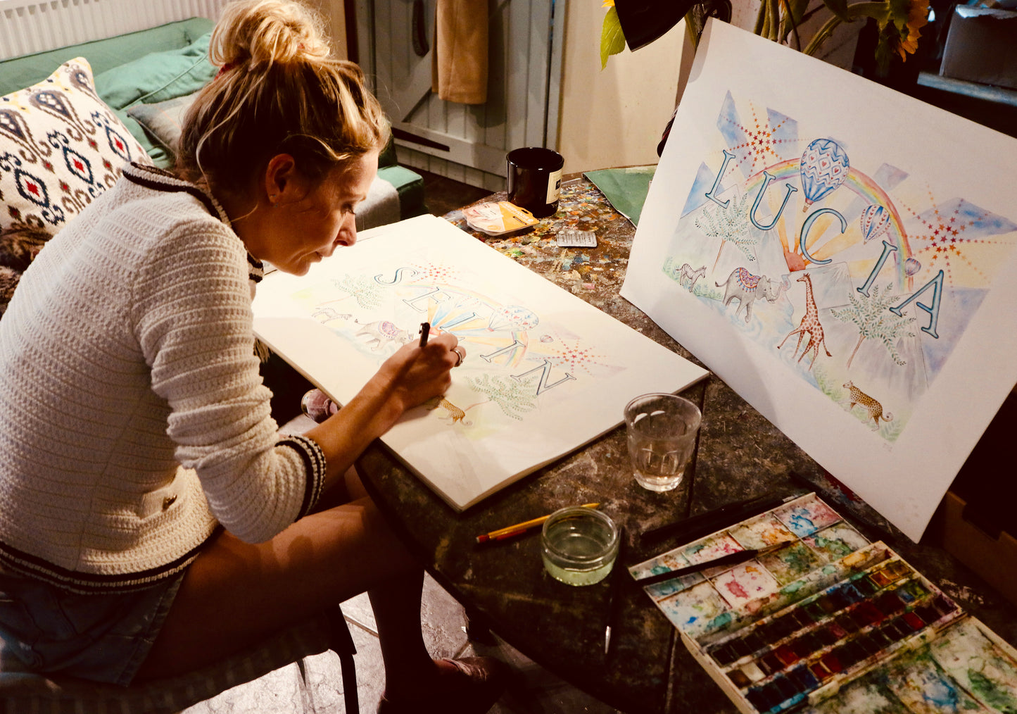 Personalised Hand-Painted Name Artwork
