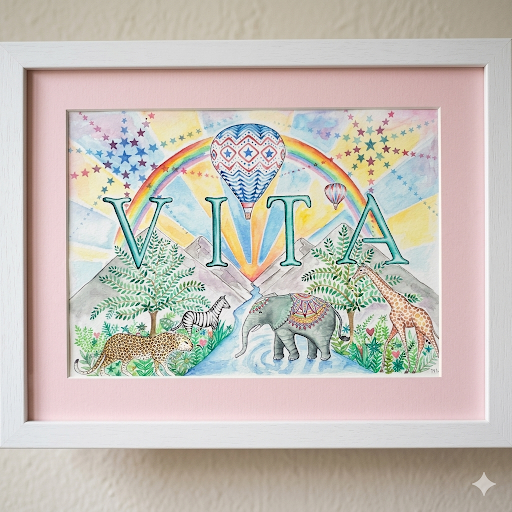 Personalised Hand-Painted Name Artwork