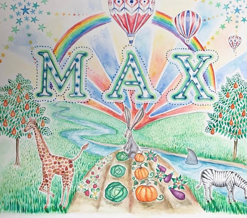 Personalised Hand-Painted Name Artwork