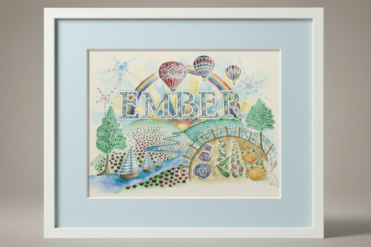Personalised Hand-Painted Name Artwork