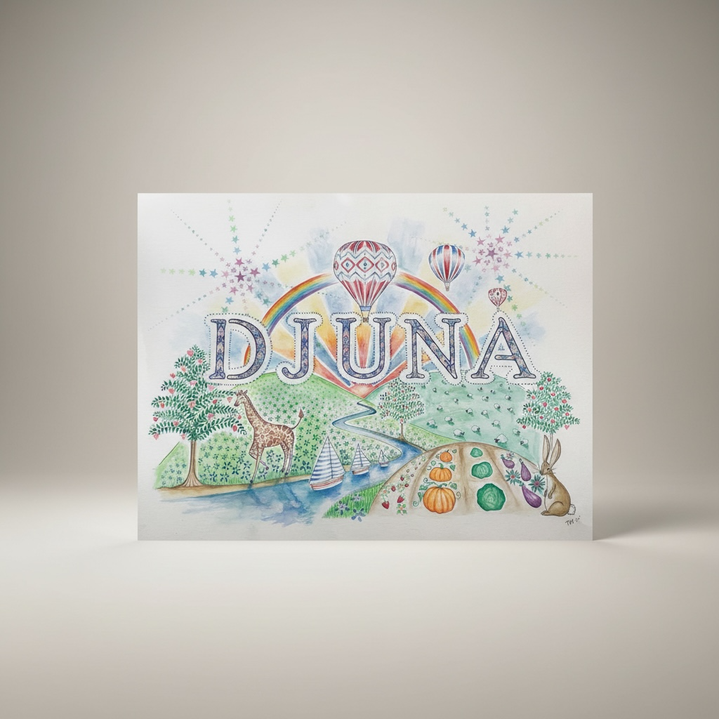 Personalised Hand-Painted Name Artwork