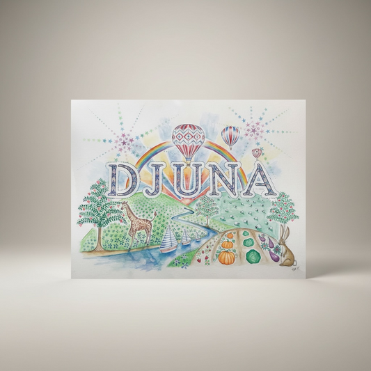 Personalised Hand-Painted Name Artwork