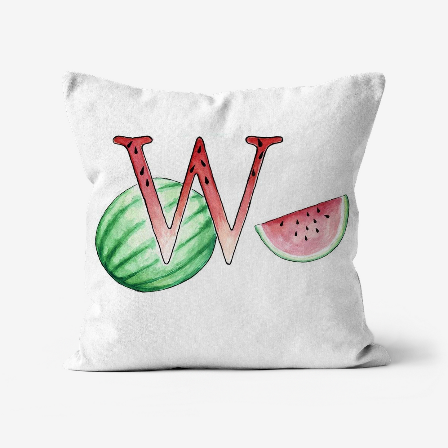 Illustrated Alphabet Linen Cushion Cover – Handmade in the UK | Personalised Letter Pillow | Nursery & Children’s Room Décor